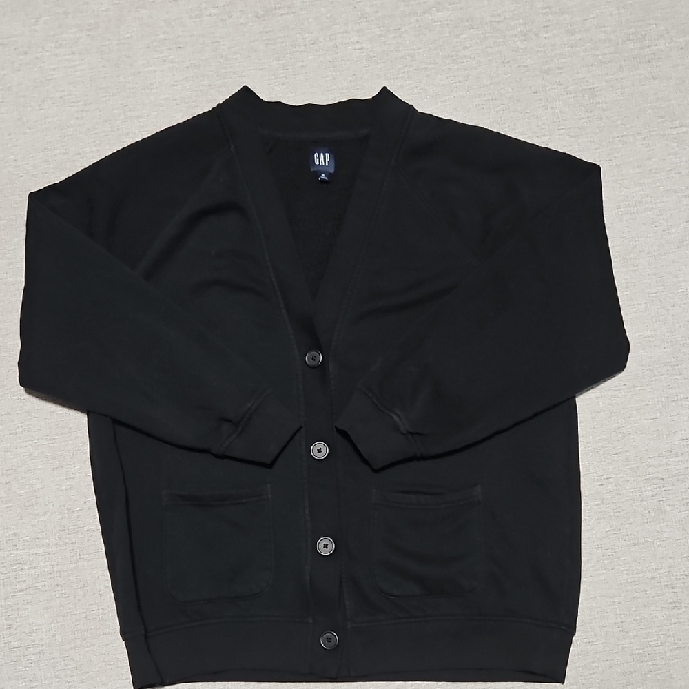 GAP Black SweatshirtCardigan